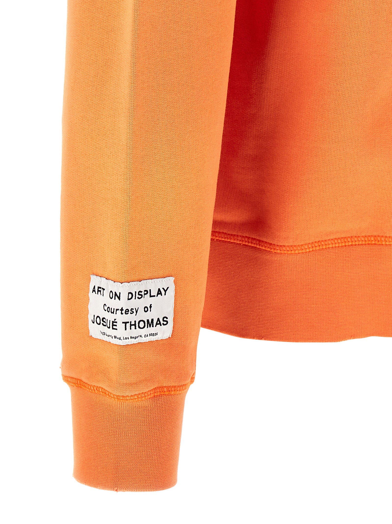 Art Expert Sweatshirt Orange Cotton Down Jacket, Parka, Casual Jackets