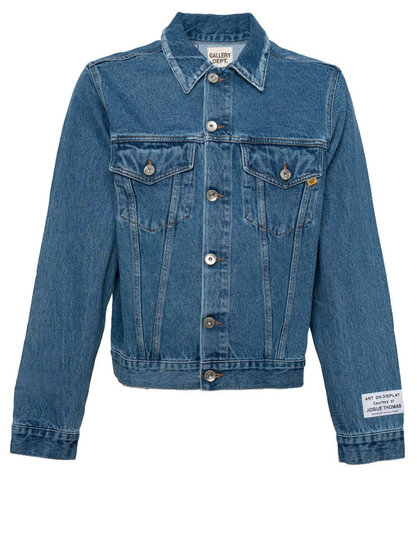 Mens Jacket Blue Cotton