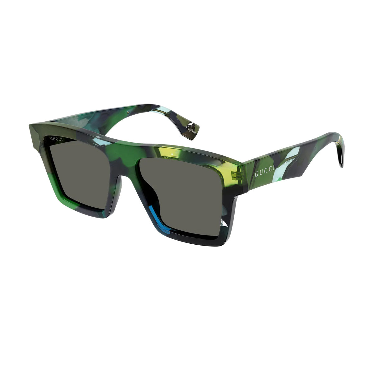 GG1623S Linea Lettering 001 Verde Recycled Acetate Occhiali Sole