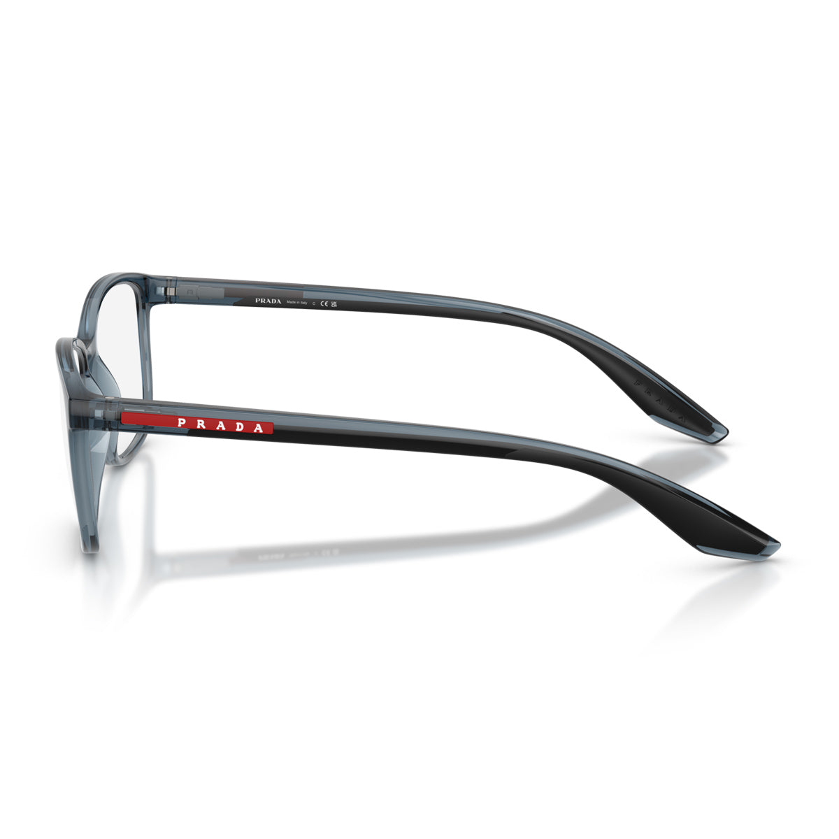 Prada Linea Rossa PS 07RV CZH1O1 Azzurro Trasparente Blu Injected Occhiali Da Vista