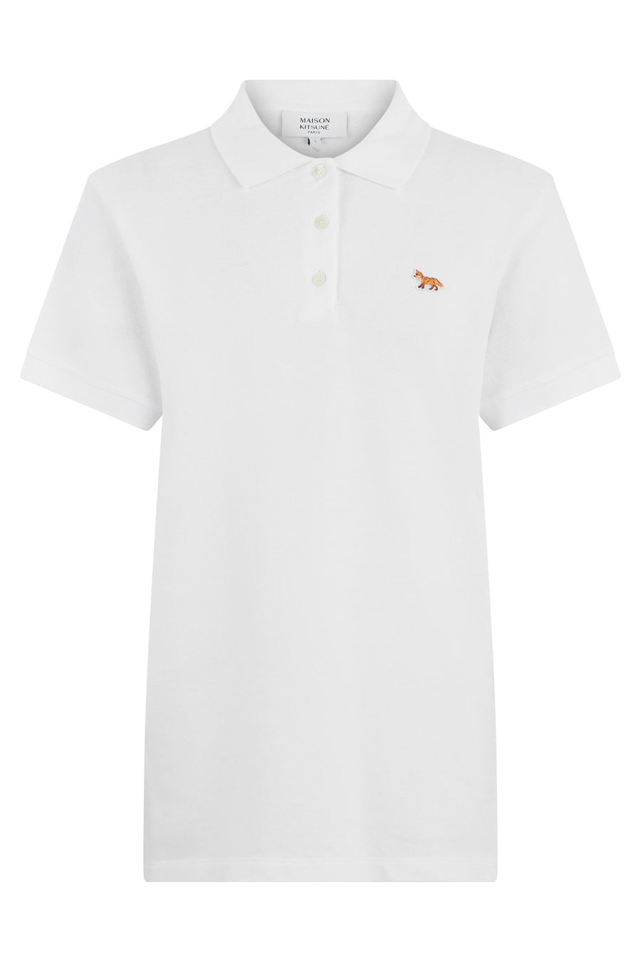 Cotton Polo Shirt White Tops