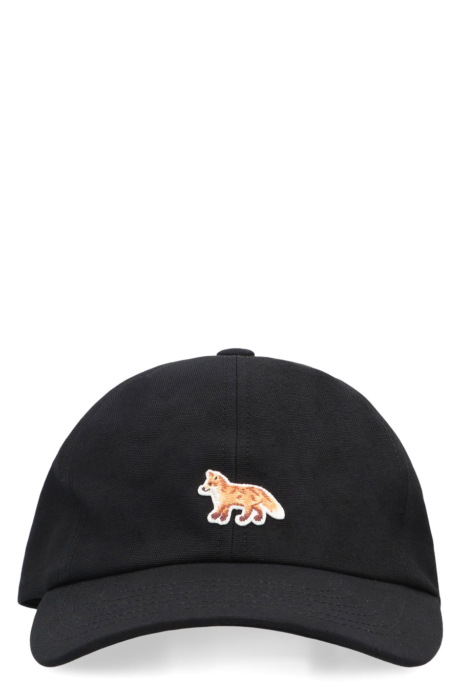Black Cotton Logo Baseball Cap Hat