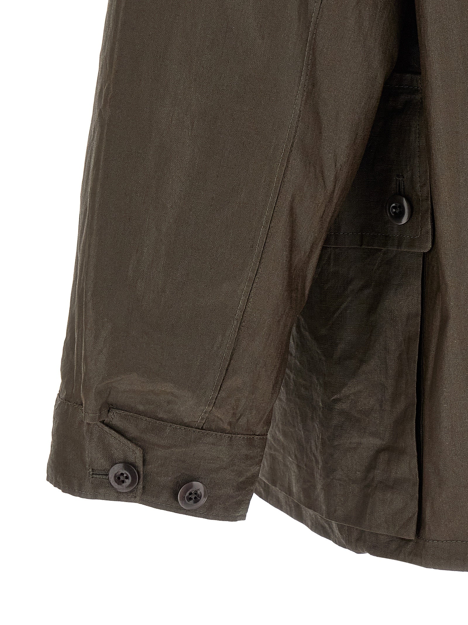Waterproof jacket Brown Linen Down Jacket, Parka, Casual