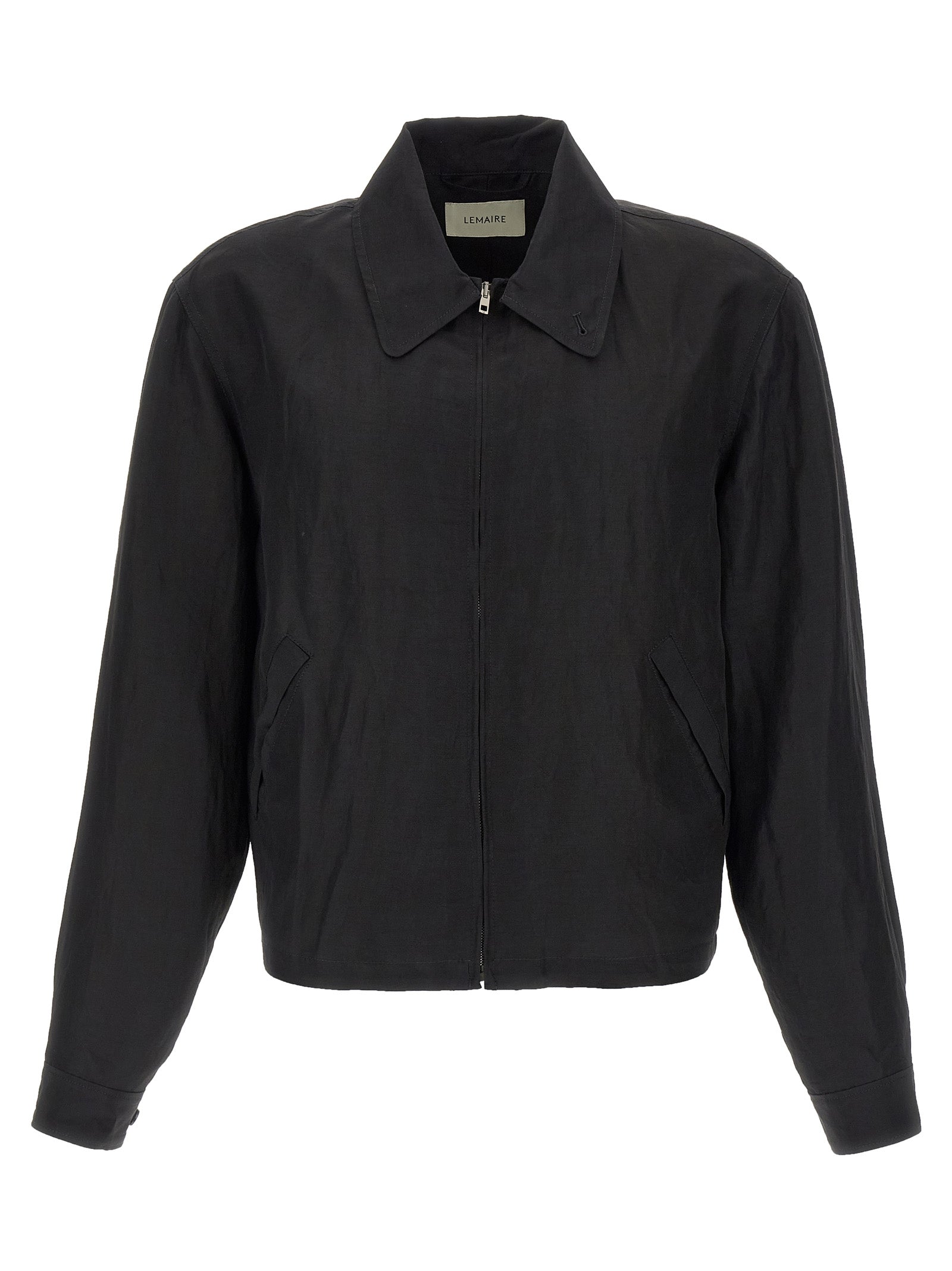 Linen Canvas Jacket Black Down Jacket, Parka, Casual