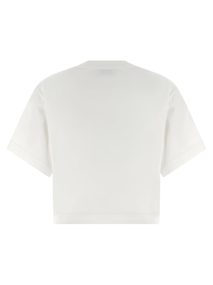 Bookish Glowing Flower T-shirt White Cotton