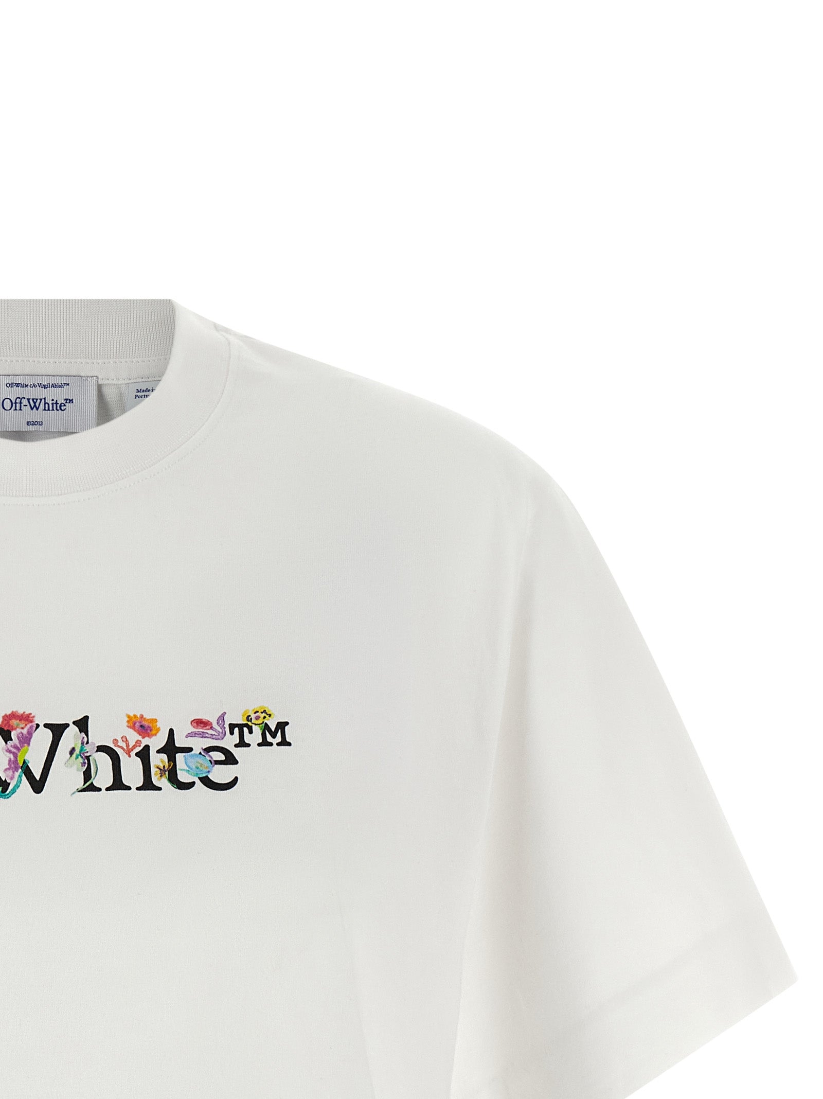 Bookish Glowing Flower T-shirt White Cotton