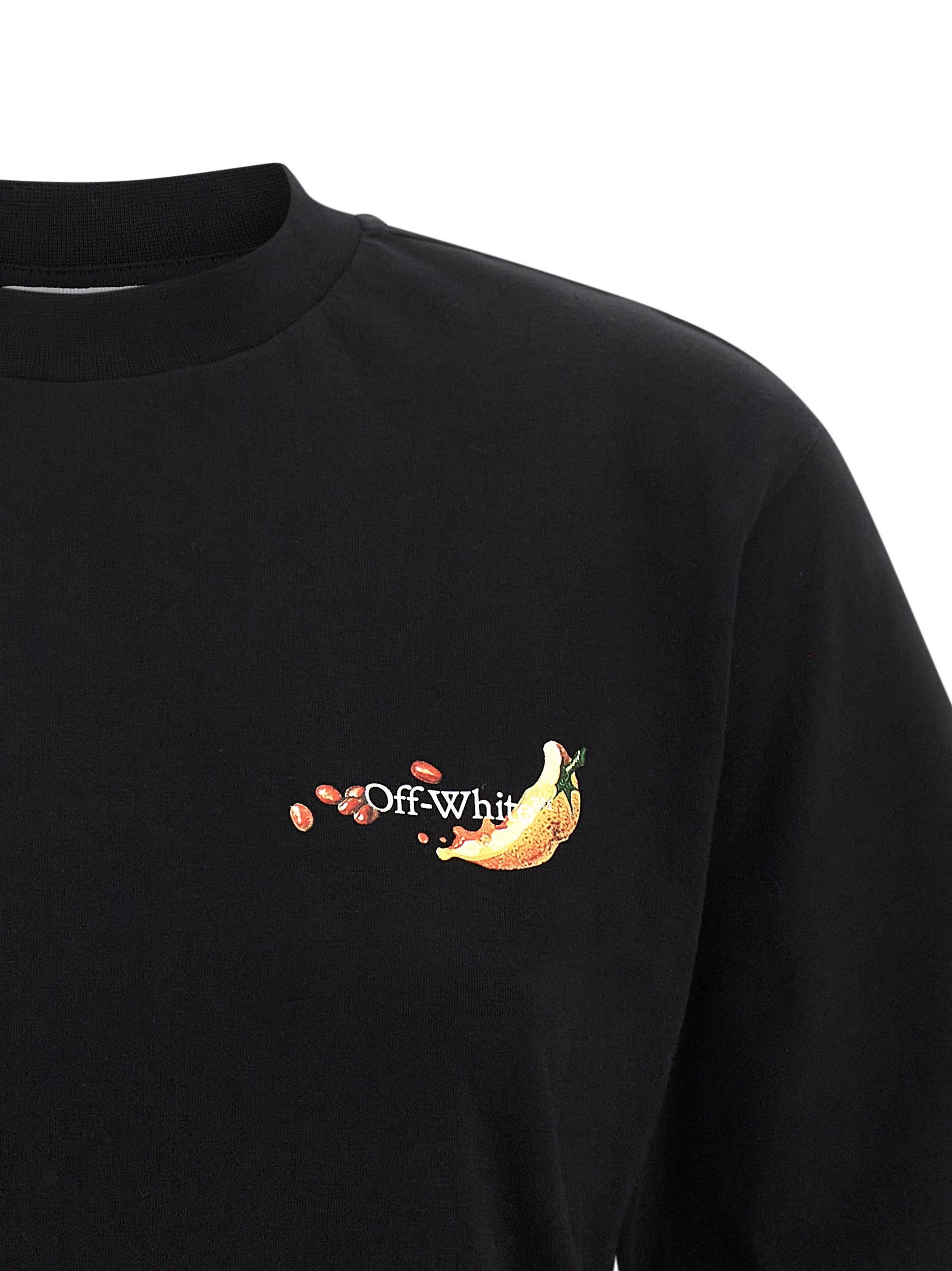 Emb Fruits Arrow T-shirt Black Cotton