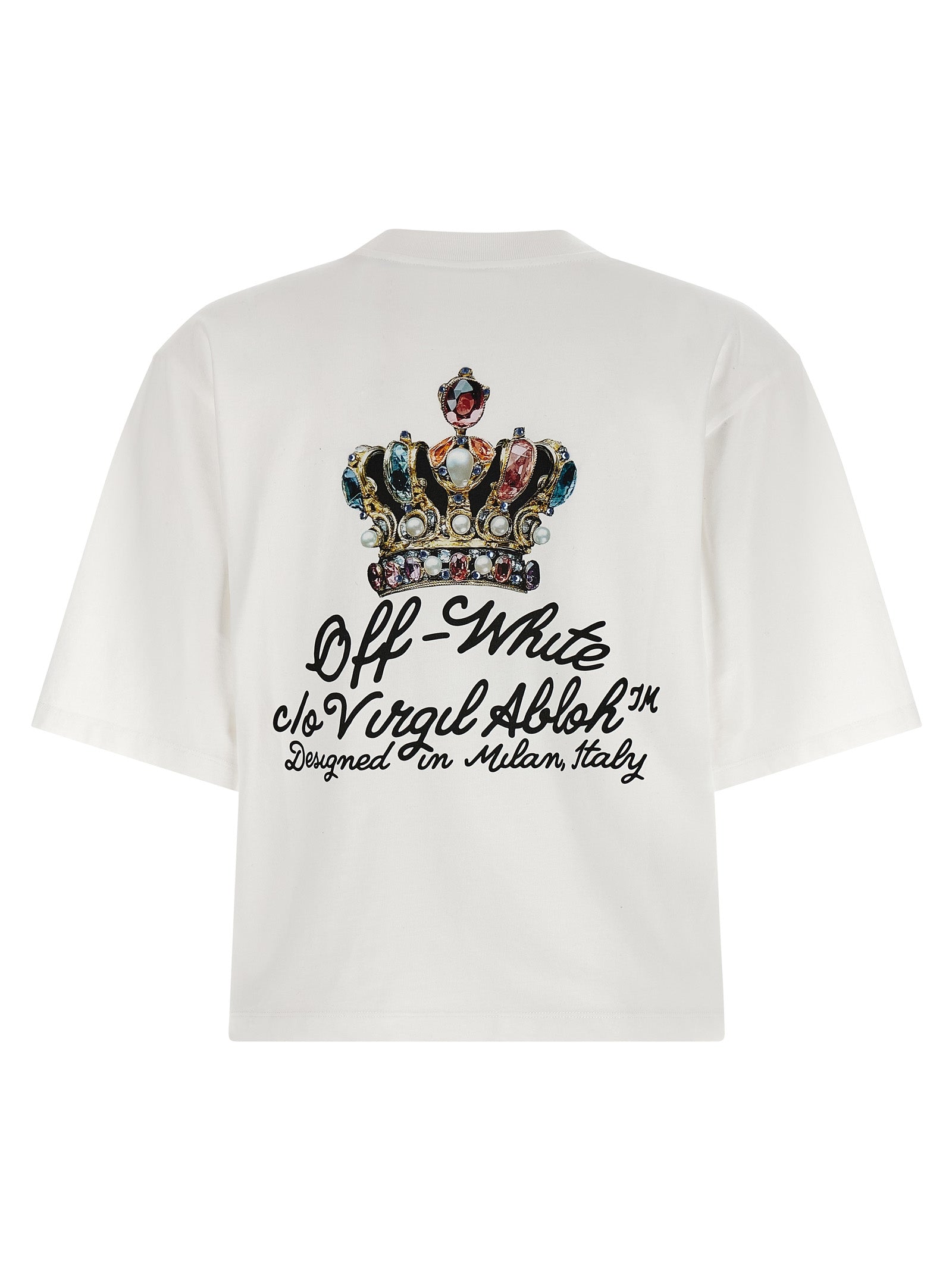 Royal Crown T-shirt White Cotton