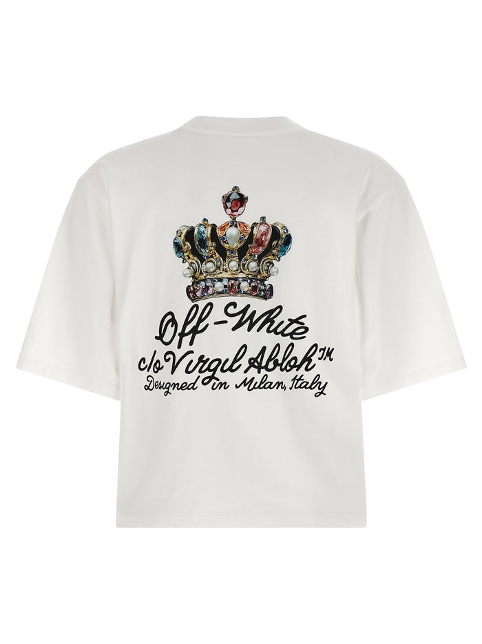 Royal Crown T-shirt White Cotton