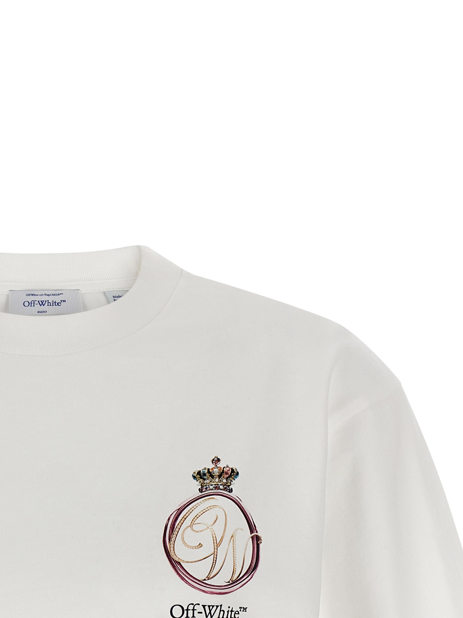 Royal Crown T-shirt White Cotton