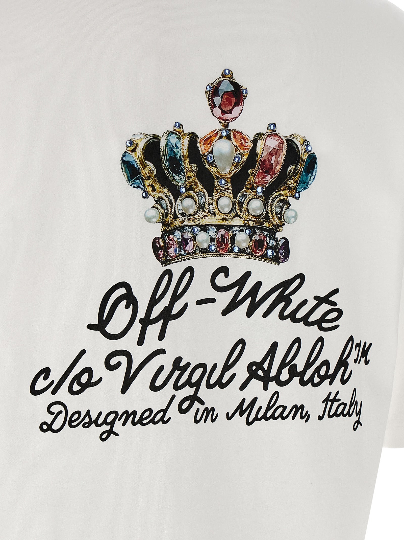 Royal Crown T-shirt White Cotton