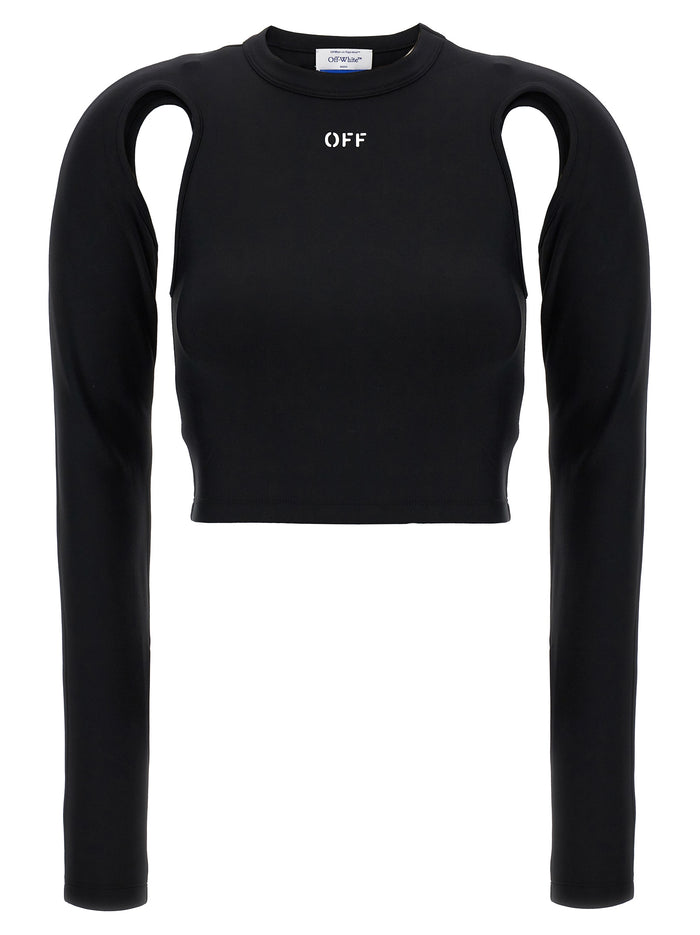 Sleek top Black Polyamide Tops