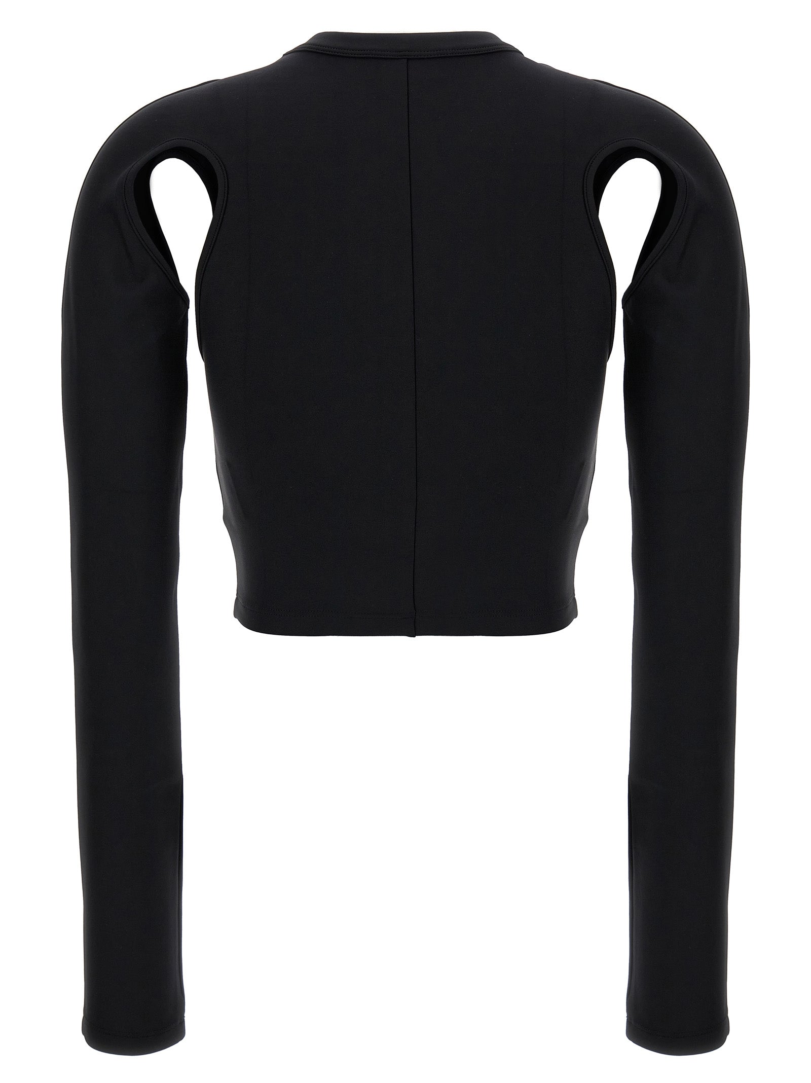 Sleek top Black Polyamide Tops