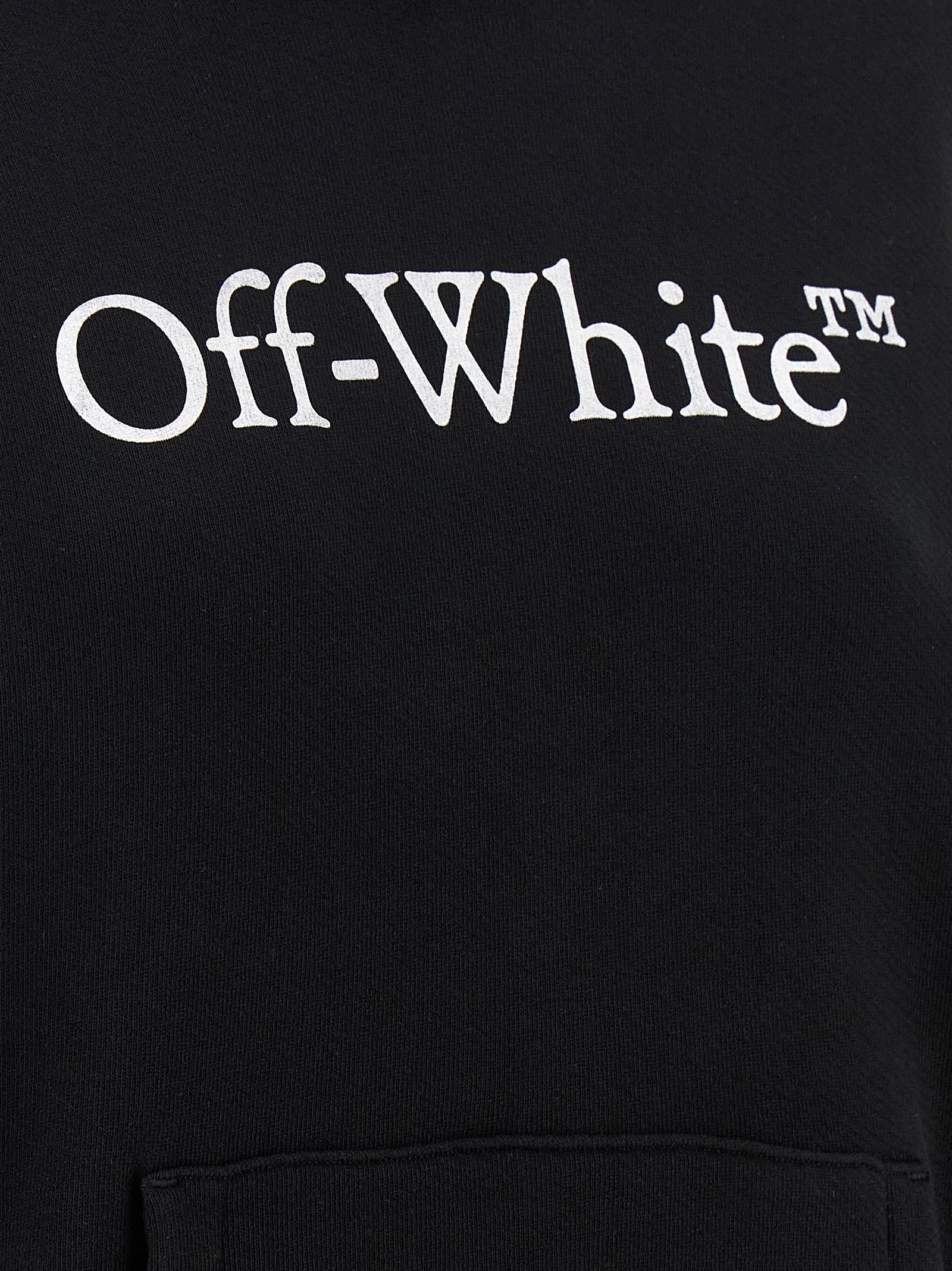 Big Logo Bookkish hoodie White/black Cotton Sweatshirt