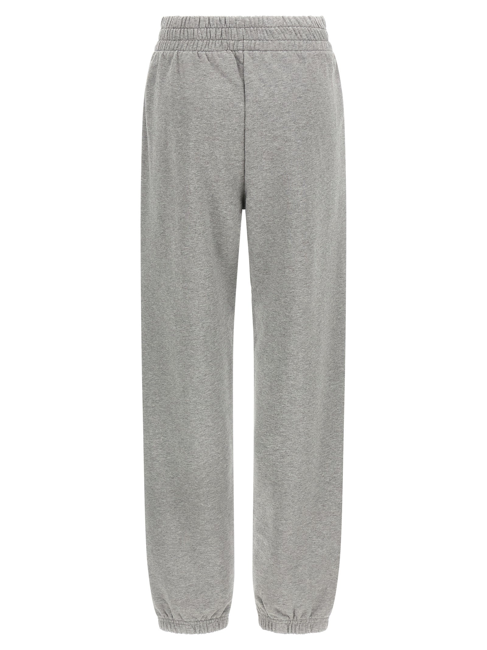 Logo embroidery joggers Gray Cotton Pant
