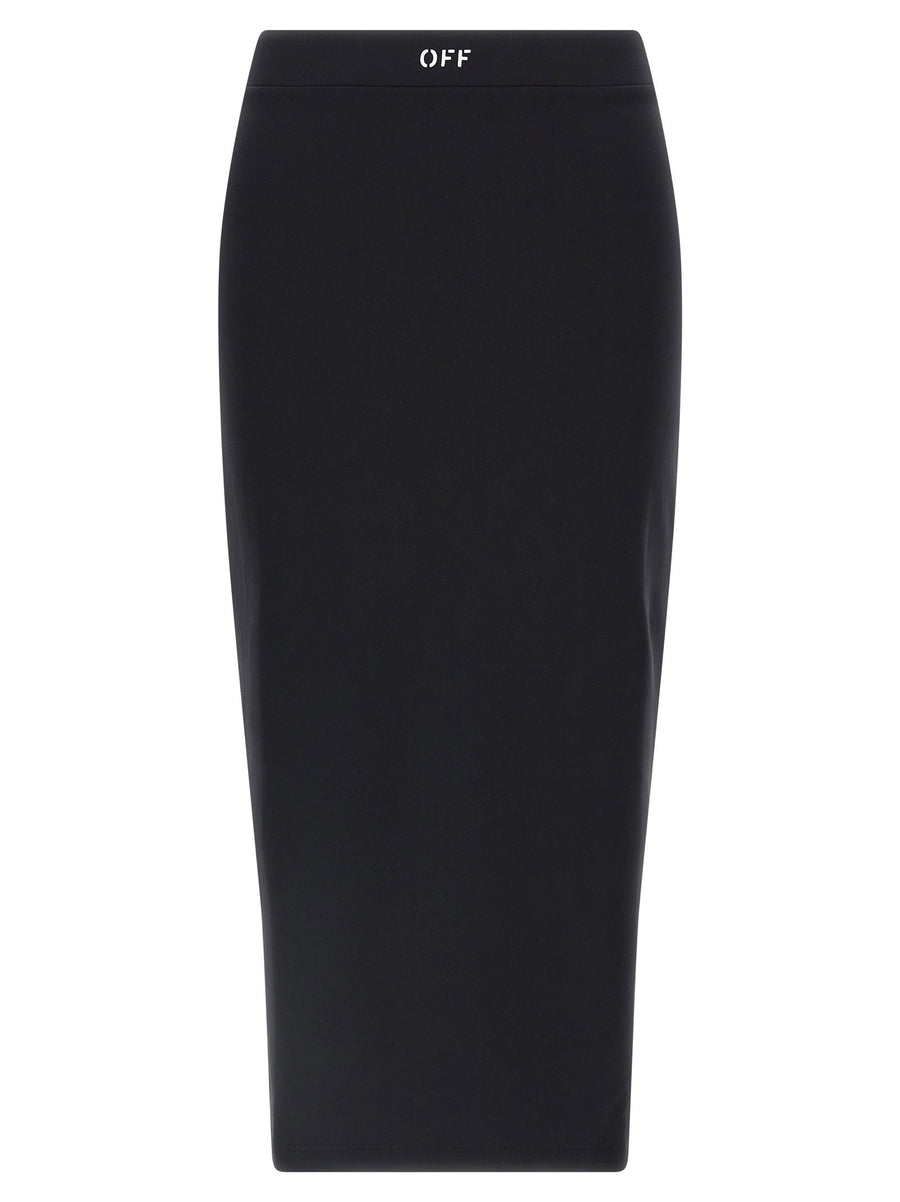 Off White Logo Skirt
