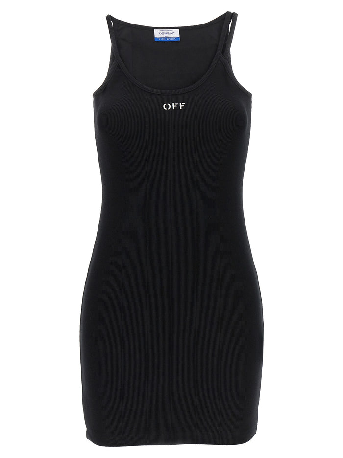 Off stamp dress Black Cotton