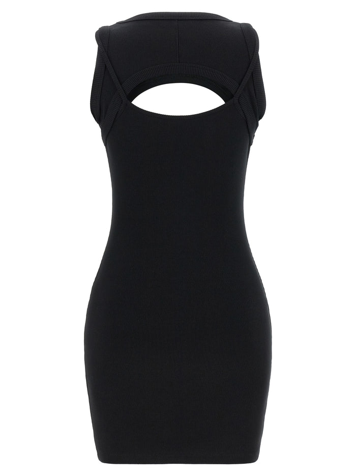 Off Stamp dress White/black Cotton
