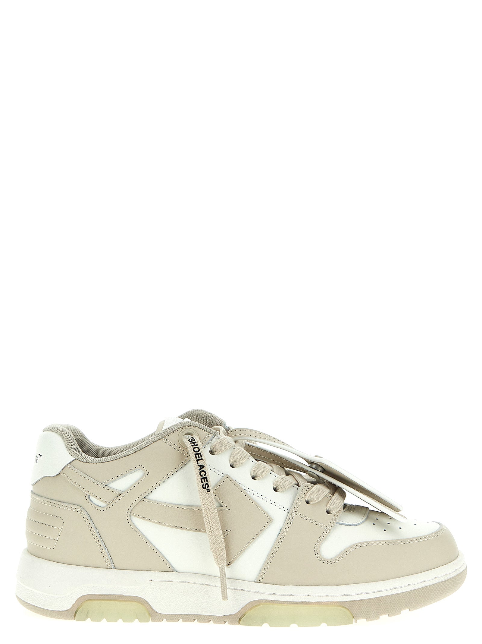 Out Of Office sneakers Beige Calfskin Leather Polyester