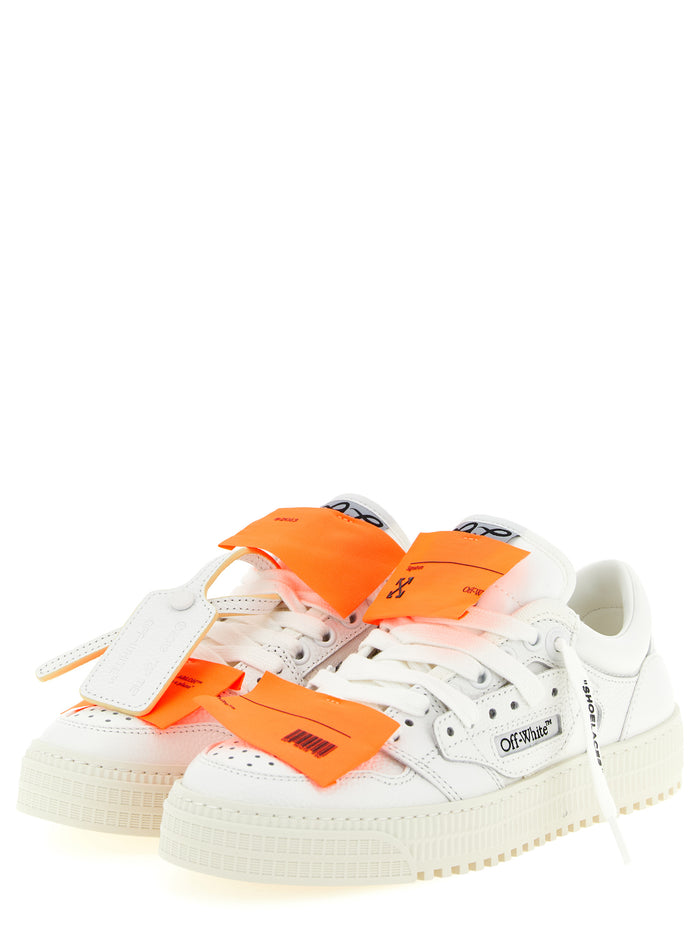 3.0 Off Court Sneakers White Calf Leather Cotton