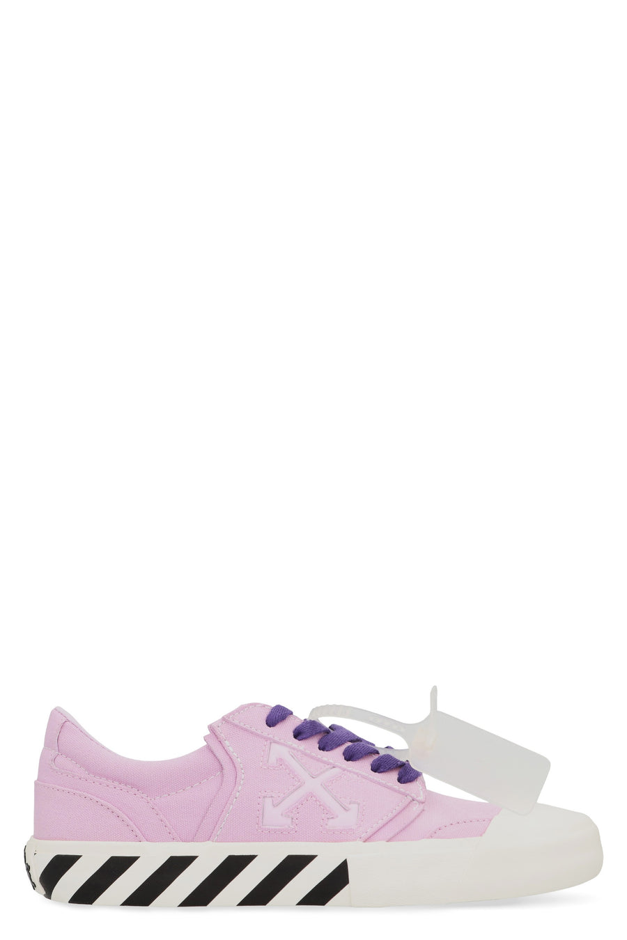 Low-Top Vulcanized Sneakers Pink Cotton Trainers