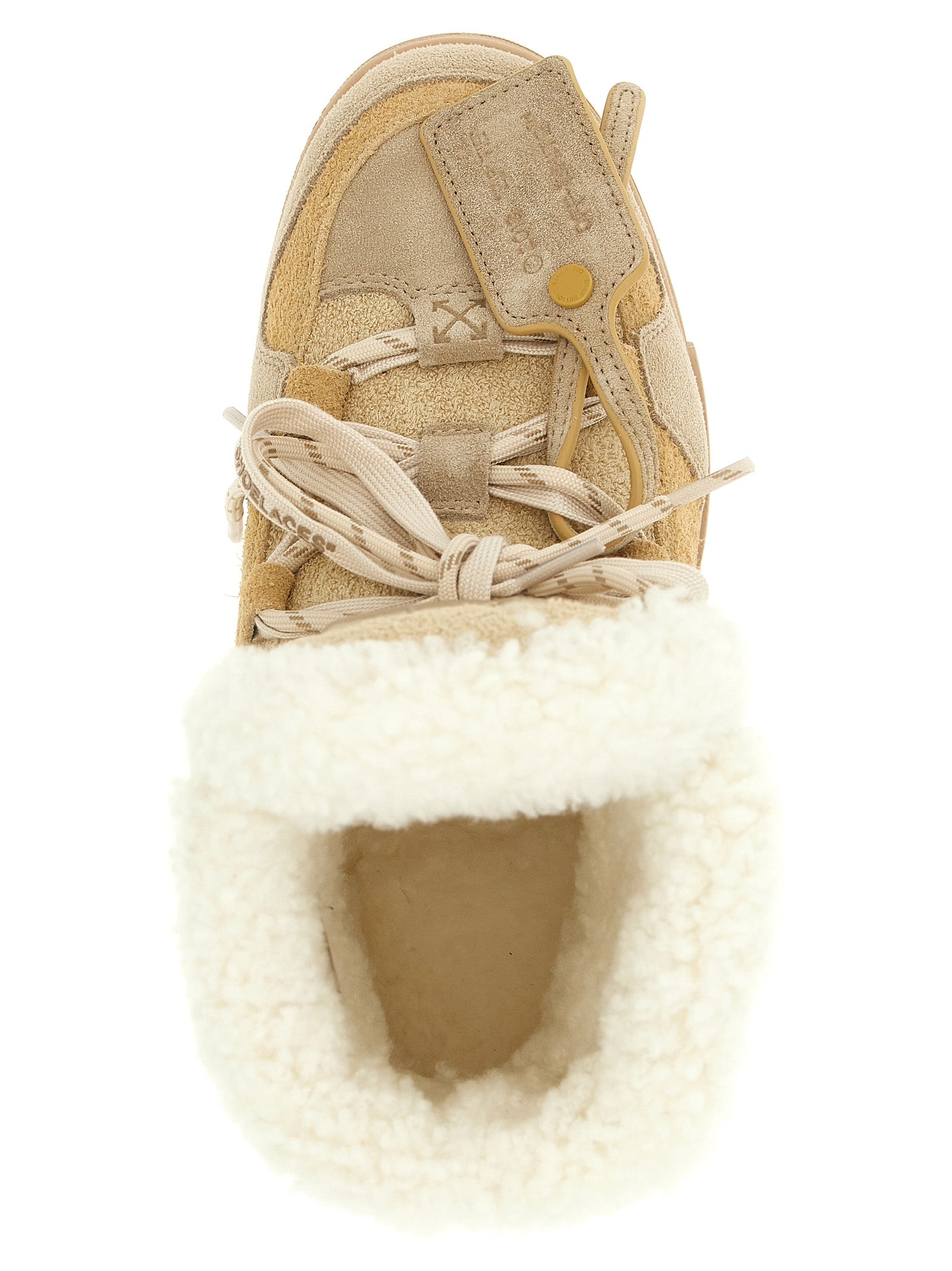 Winter ankle boots Beige Calfskin Leather (bos Taurus) Boots