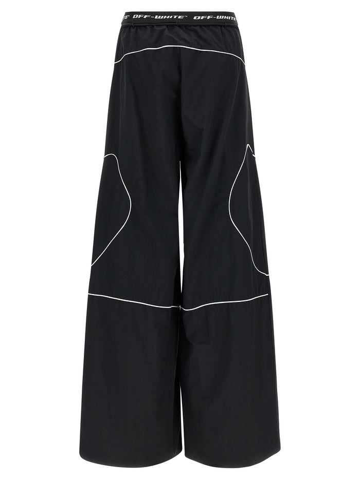 Logoband Track joggers Black Polyamide Pant