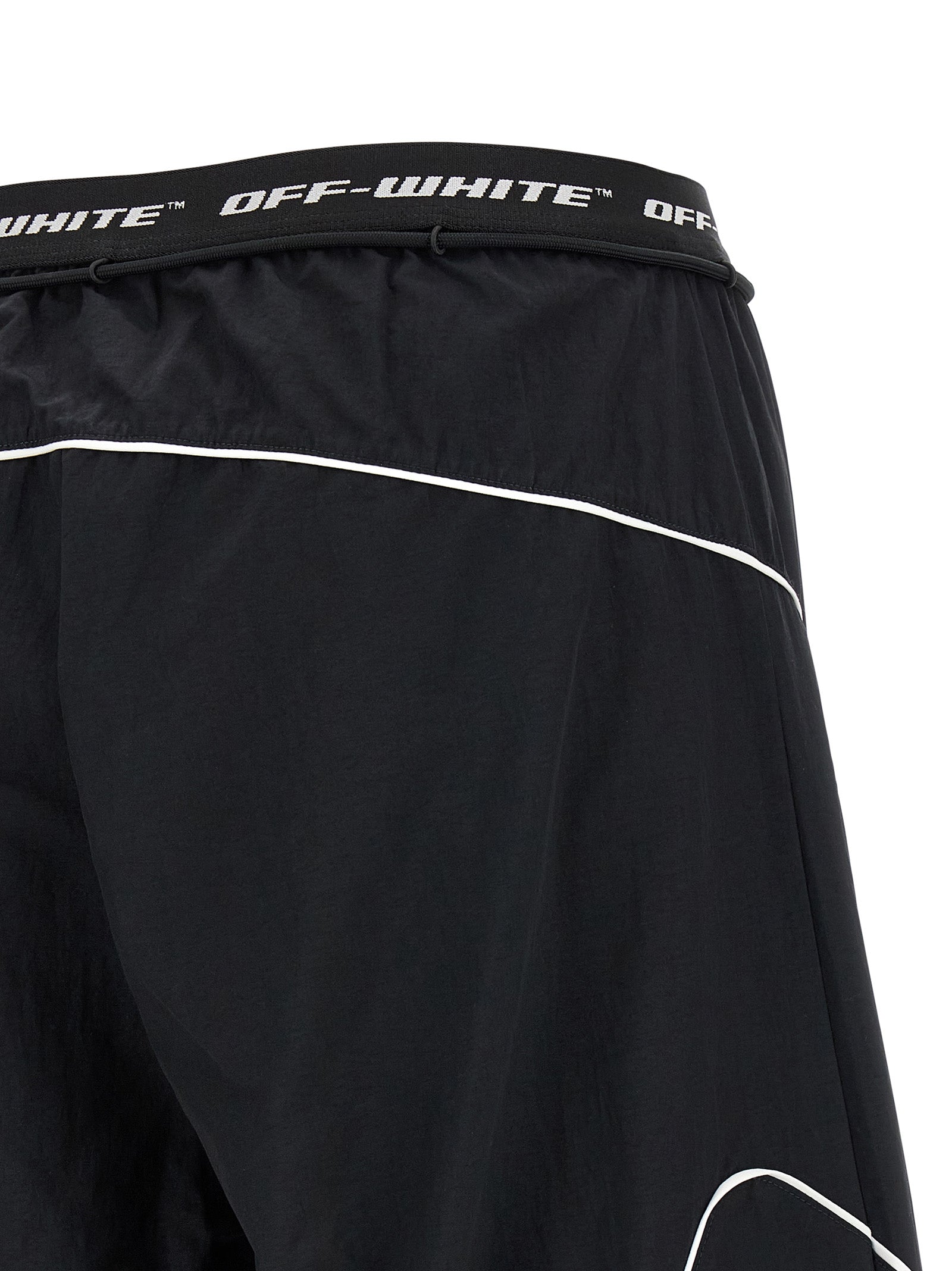 Logoband Track joggers Black Polyamide Pant