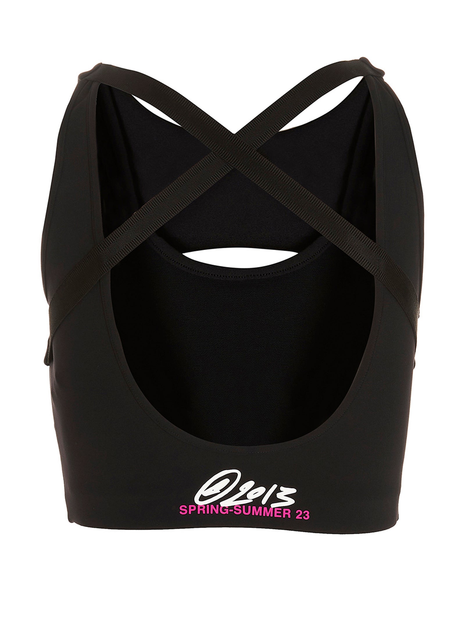 For Run Top White/black Polyamide Elastane Tops