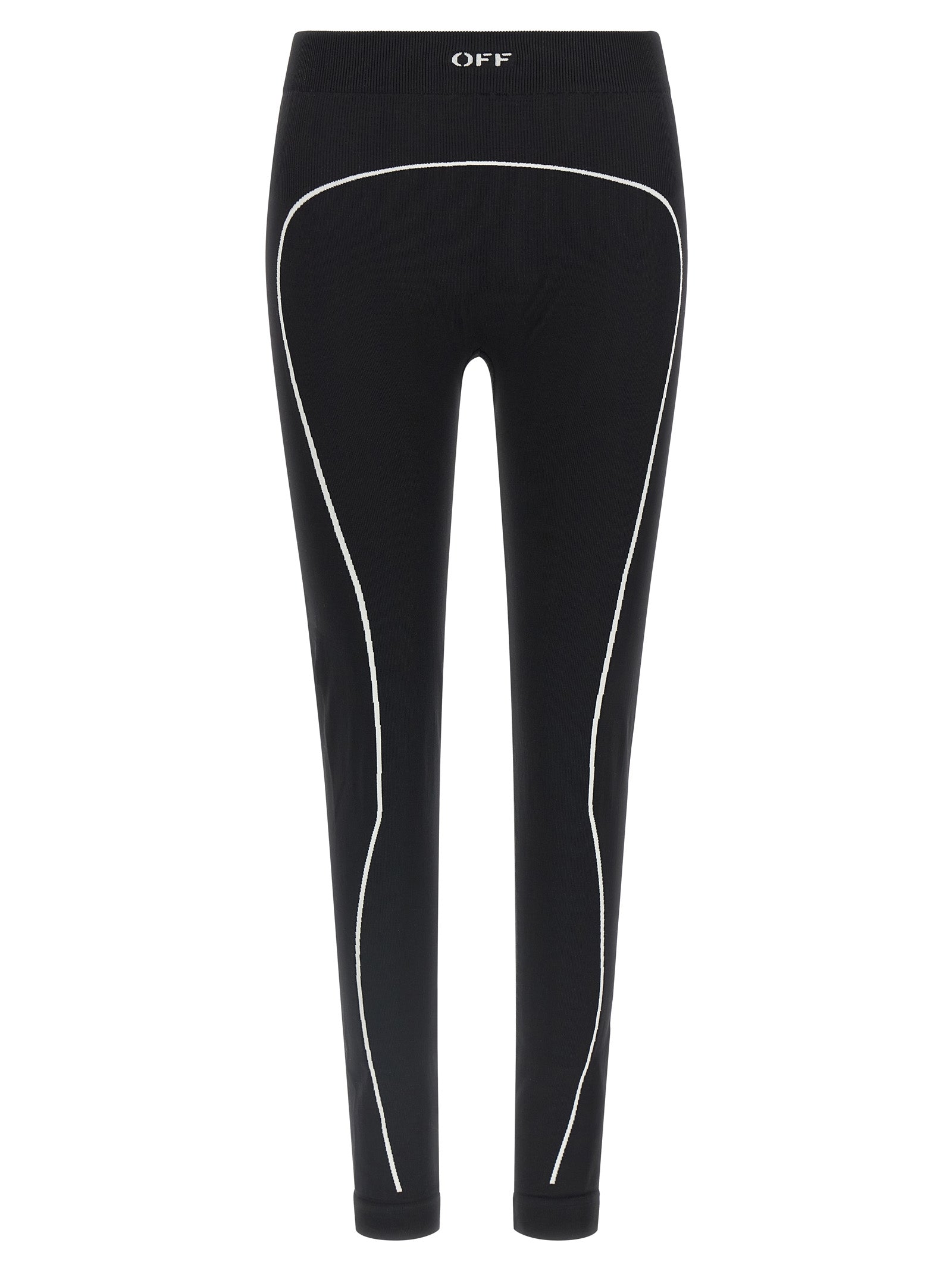 Off Active Line Leggings White/black Polyamide