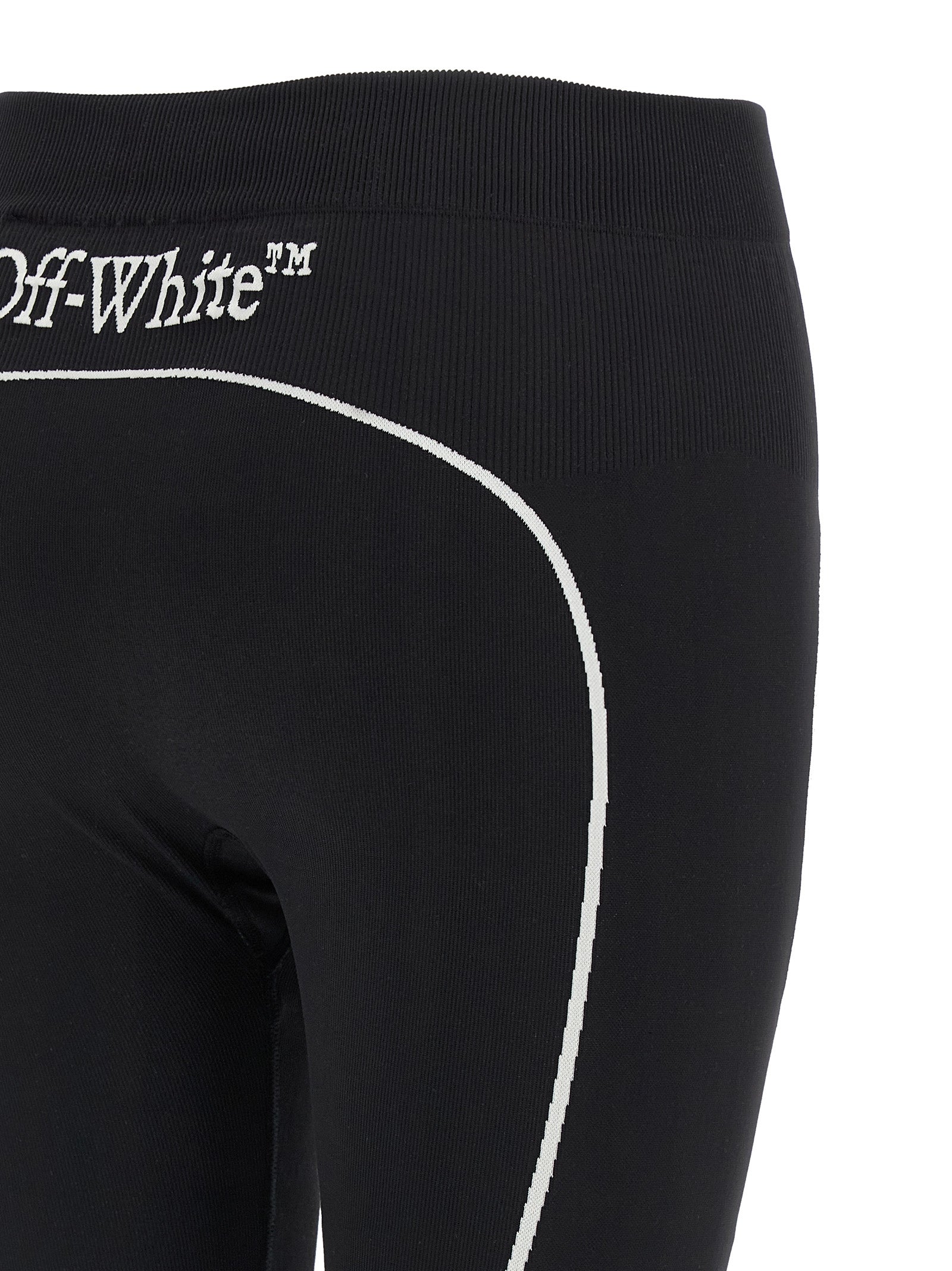 Off Active Line Leggings White/black Polyamide