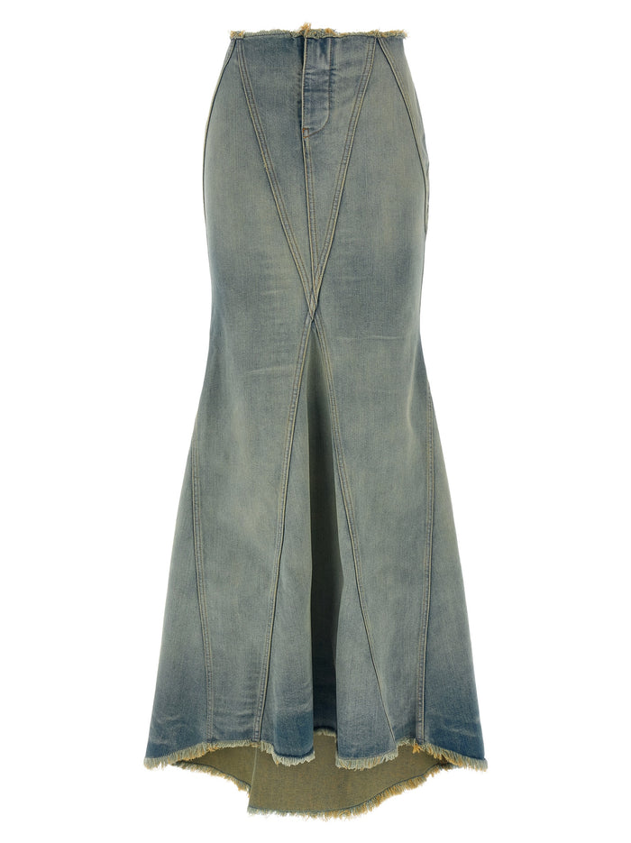 Jane skirt Light Blue Cotton