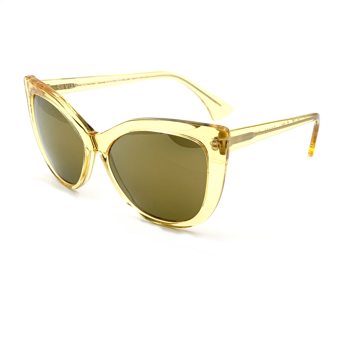 Butterfly Beige Celluloid Occhiali Sole