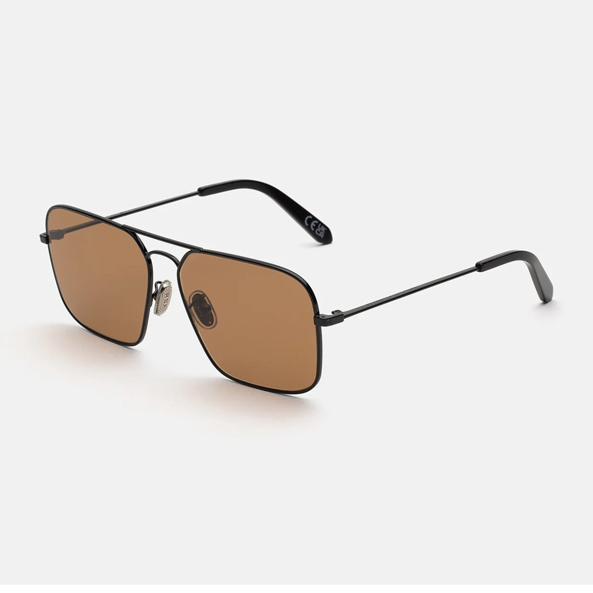 Retrosuperfuture IGGY 2.0 BROWN Black Nero Metal Occhiali Da Sole
