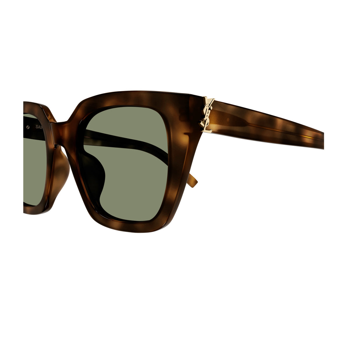 Saint Laurent SL M143 Linea Monogram 003 Havana Green Marrone Acetate Occhiali Da Sole