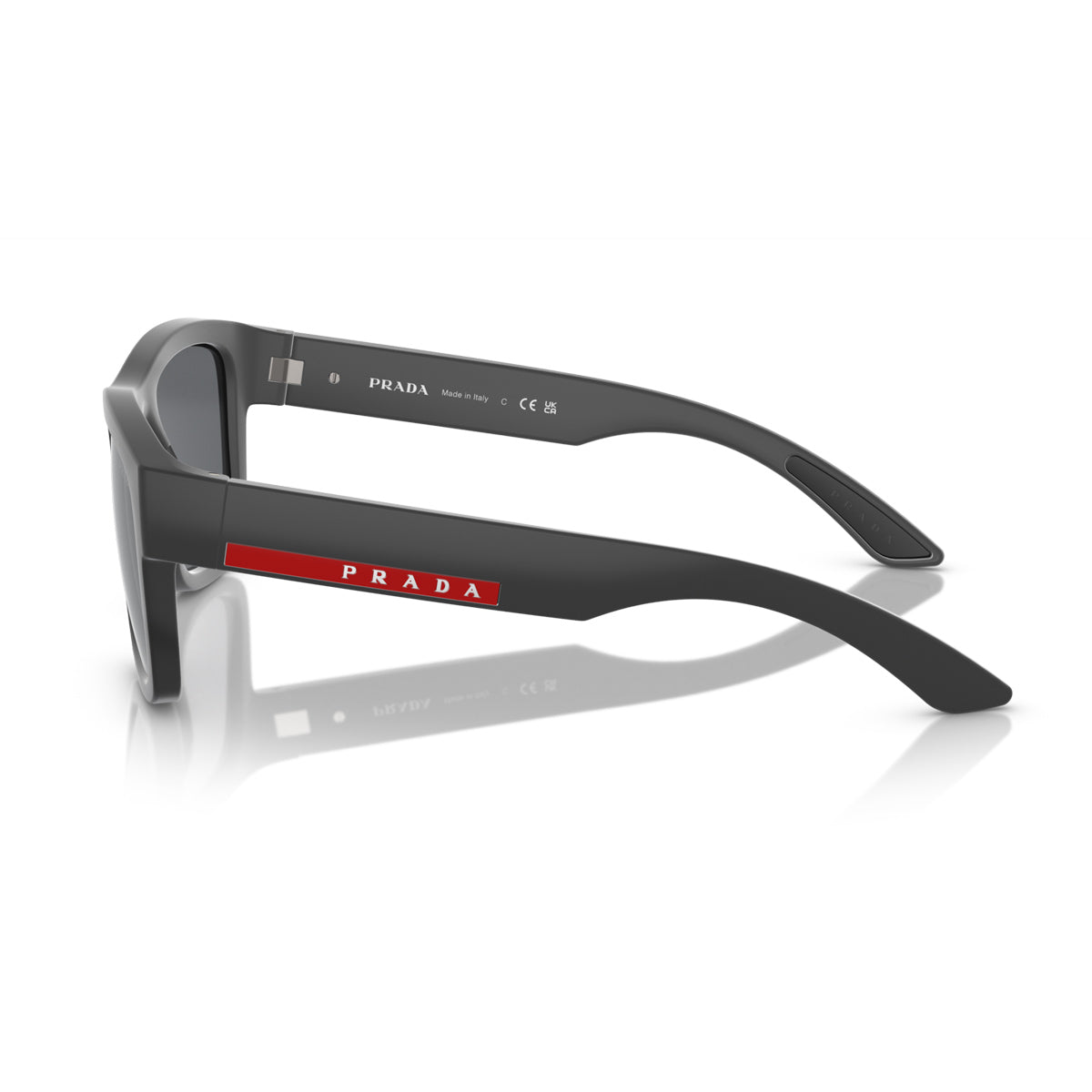 Prada Linea Rossa PS 01ZS UFK5L0 Gomma Grigia Grigio Injected Occhiali Da Sole