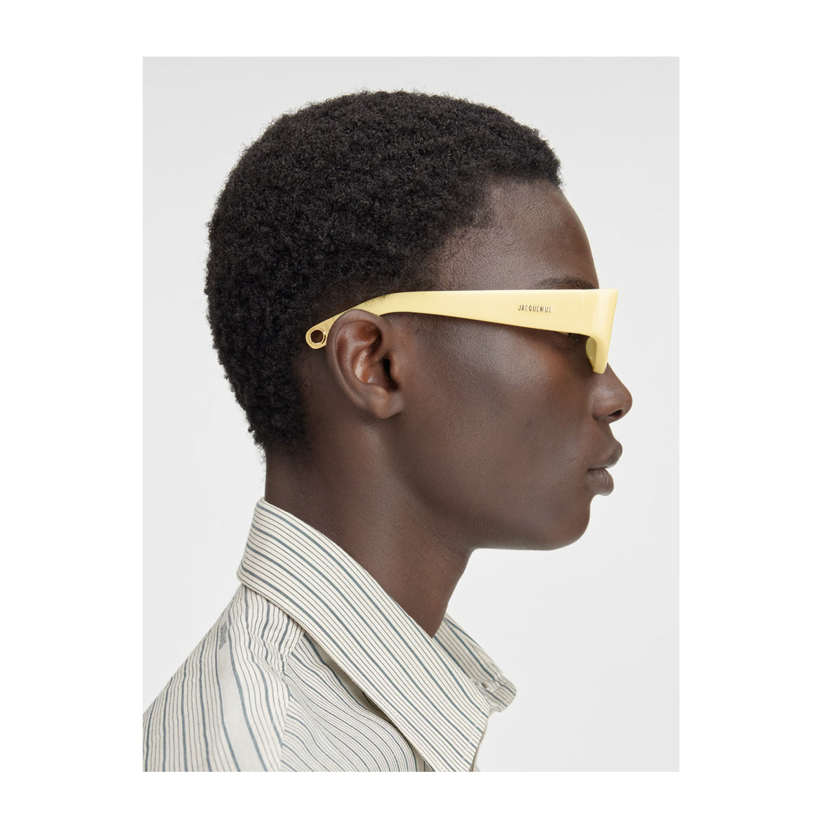 Jacquemus Les lunettes Ovalo JAC4 linea SCULPTURES C4 Yellow Giallo Acetate Occhiali Sole