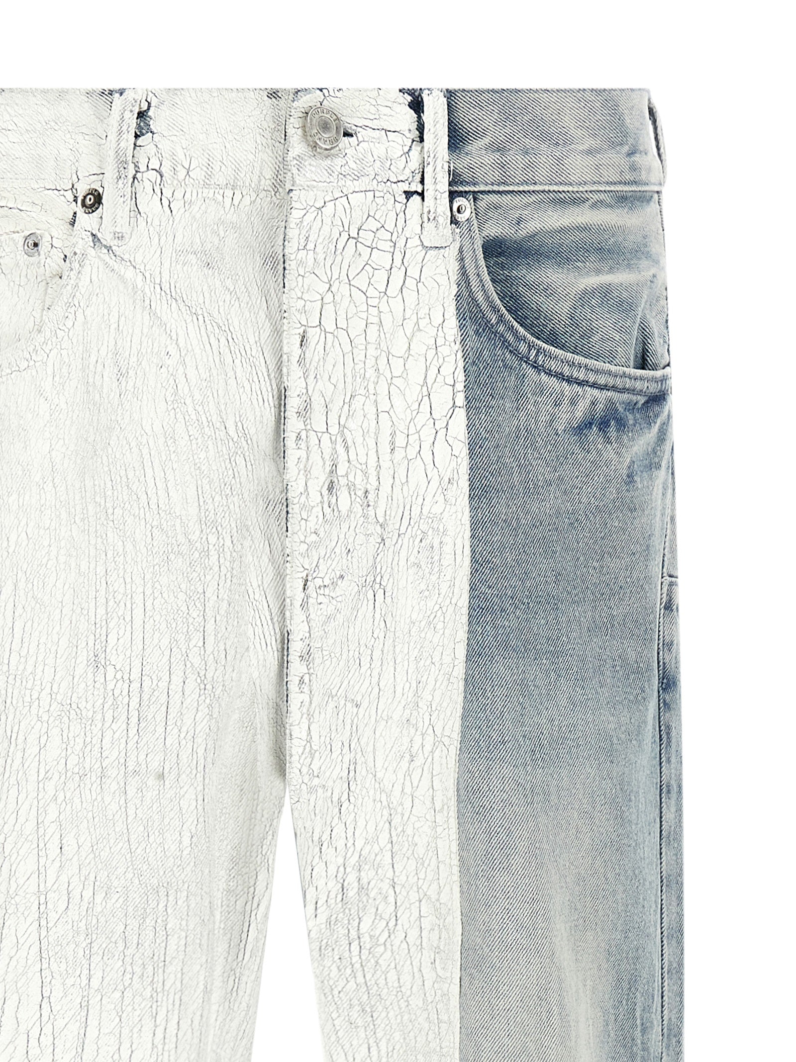 Crackle Silver jeans Light Blue Cotton