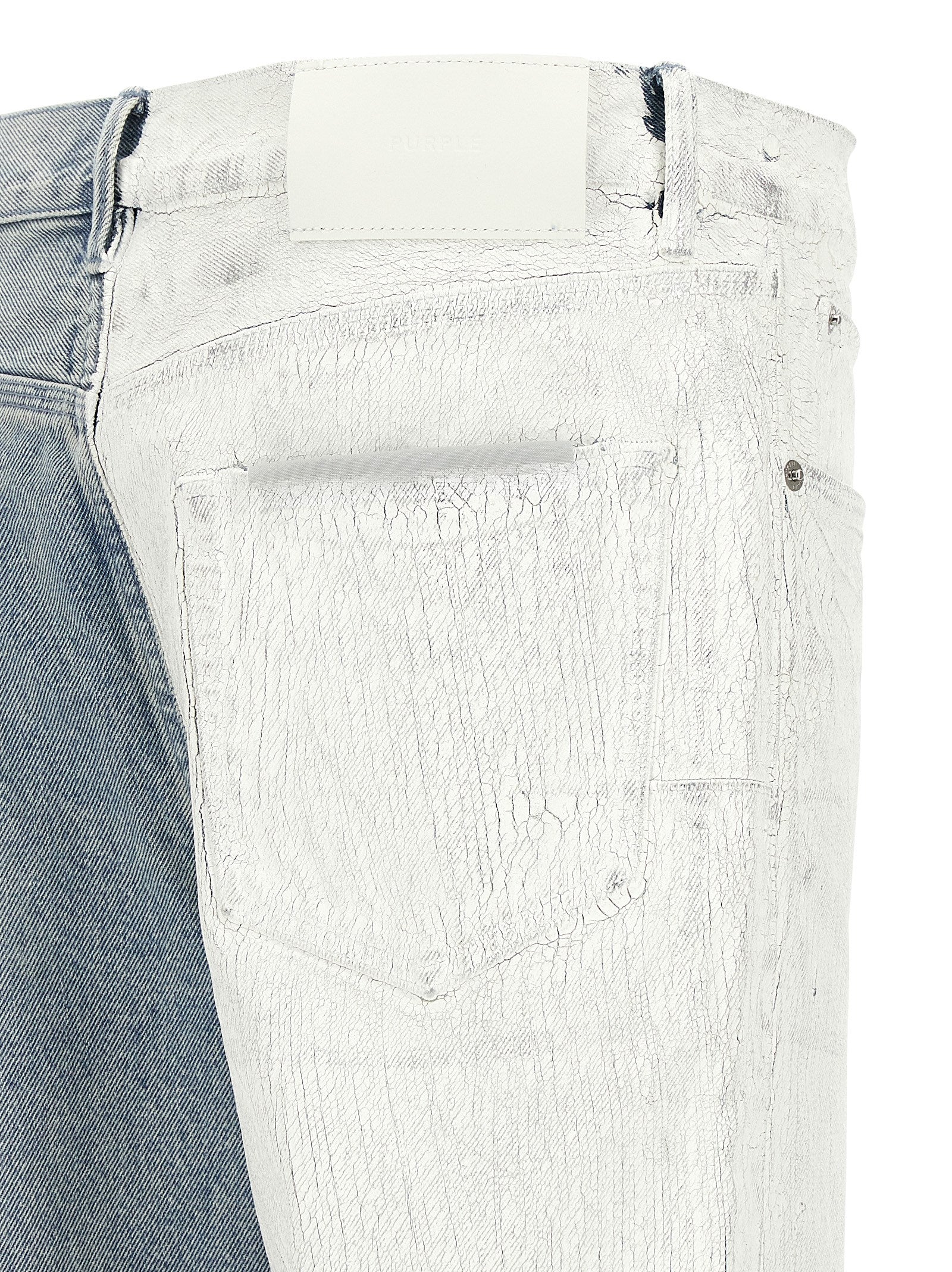 Crackle Silver jeans Light Blue Cotton