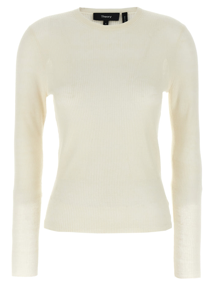 Viscose linen sweater White Sweater, Cardigans