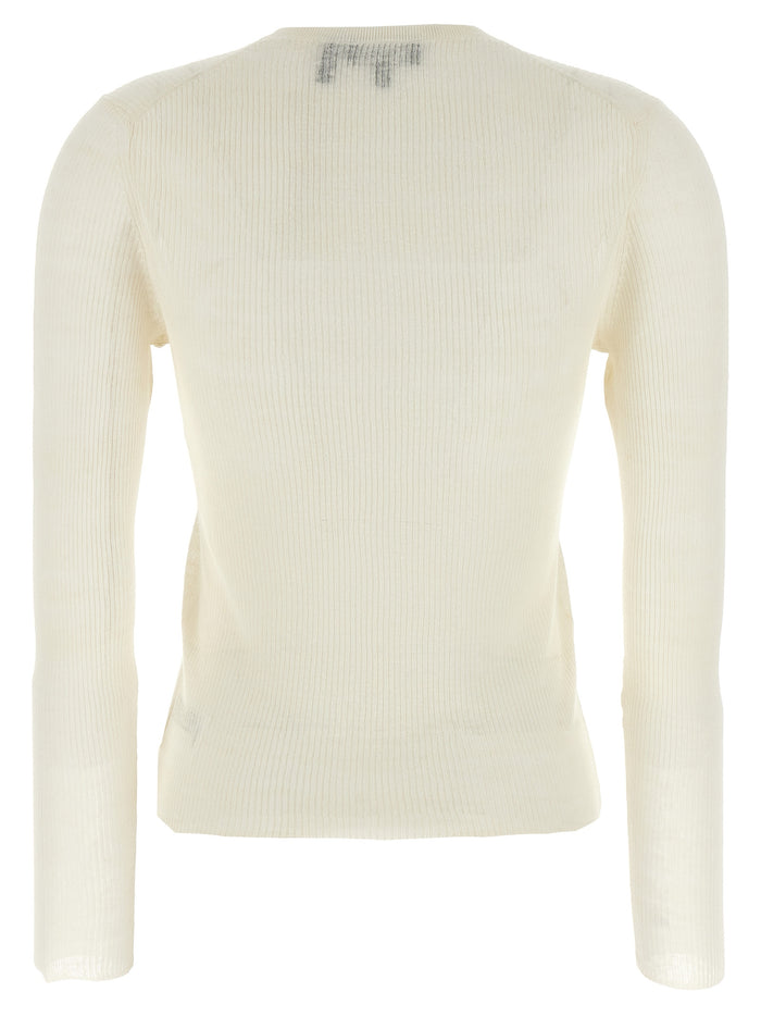 Viscose linen sweater White Sweater, Cardigans
