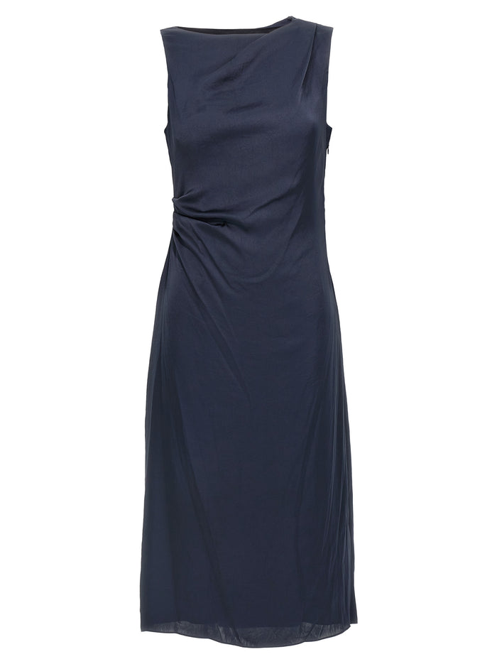 Silk effect dress Blue Polyester