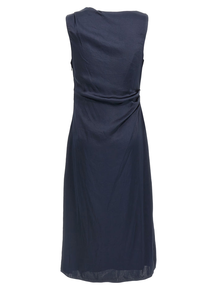 Silk effect dress Blue Polyester