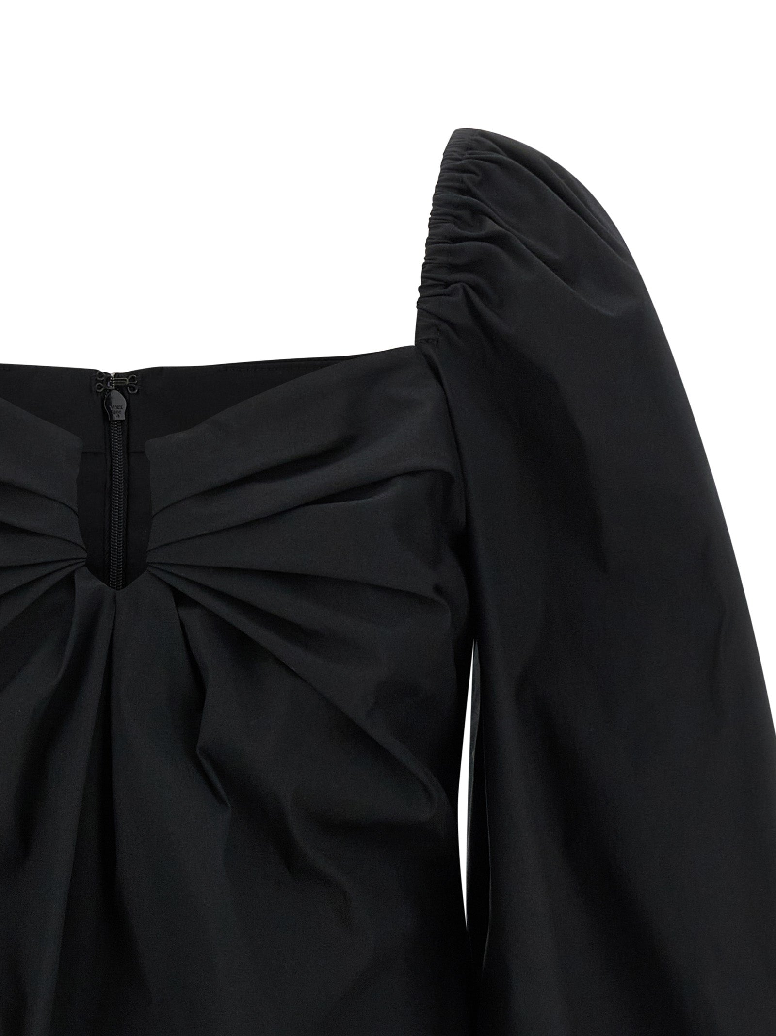 Puff sleeve top Black Cotton Polyurethane Tops