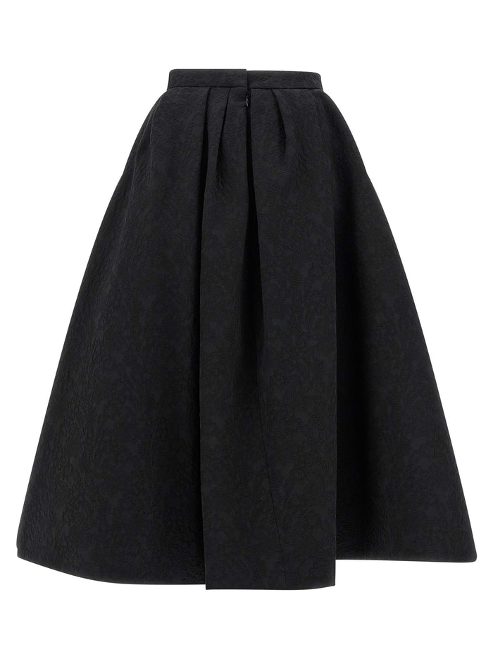 Full skirt Black Cotton Viscose