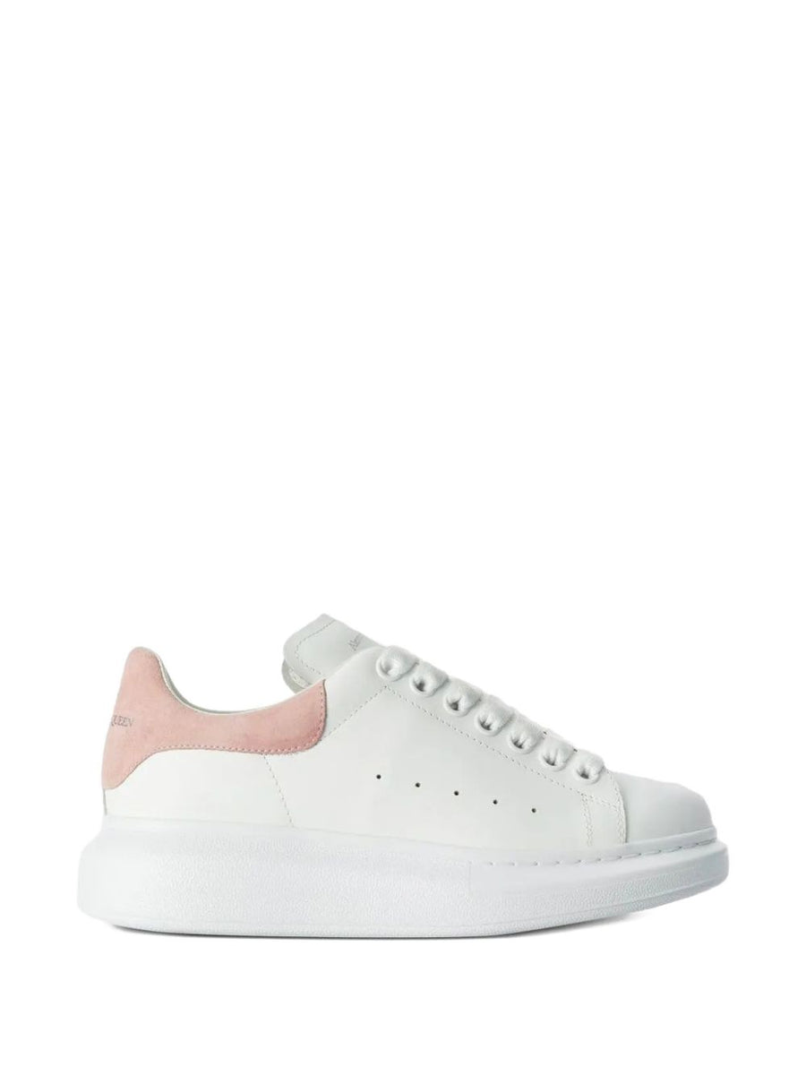 Oversize Sneakers White/patchouli Pink Calf Leather Trainers