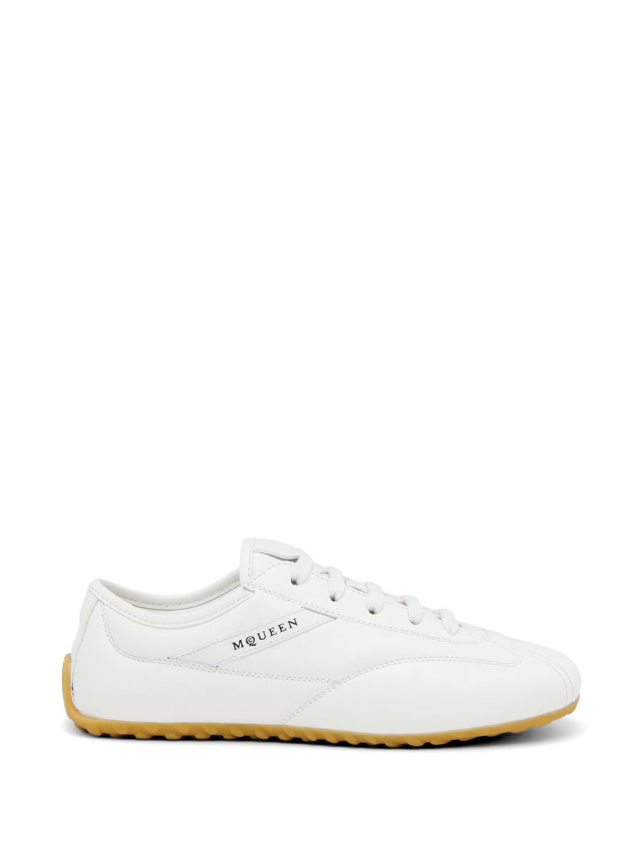 Sneakers Boxe White Calf Leather Trainers