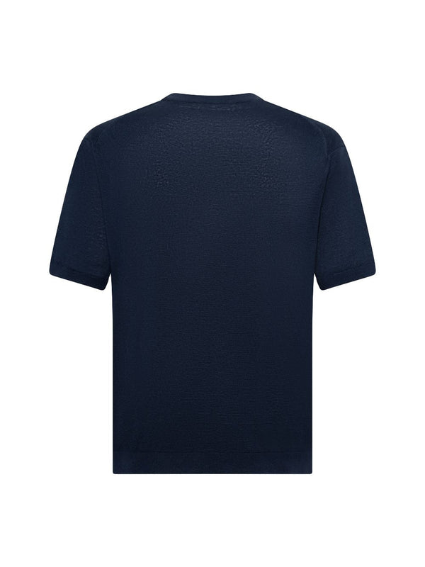 Crewneck Sweater Blue Linen