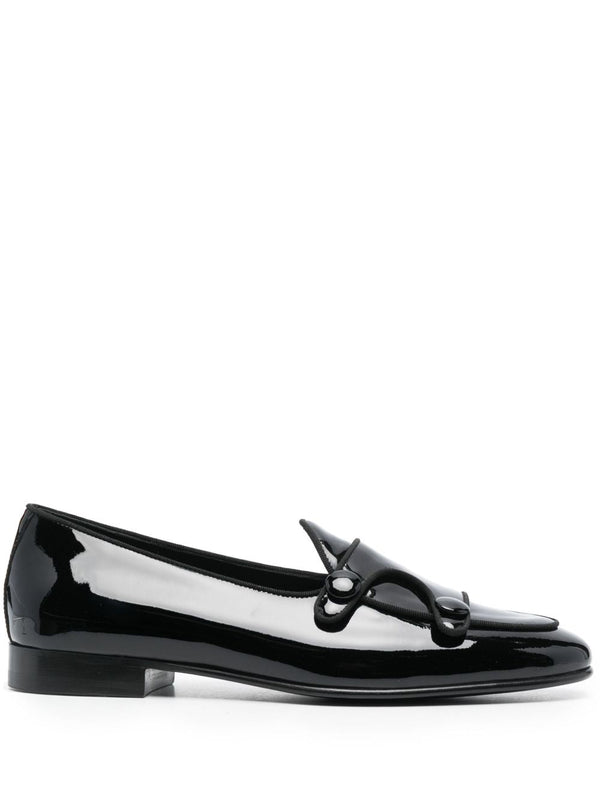 Loafers Almond Toe Black Leather