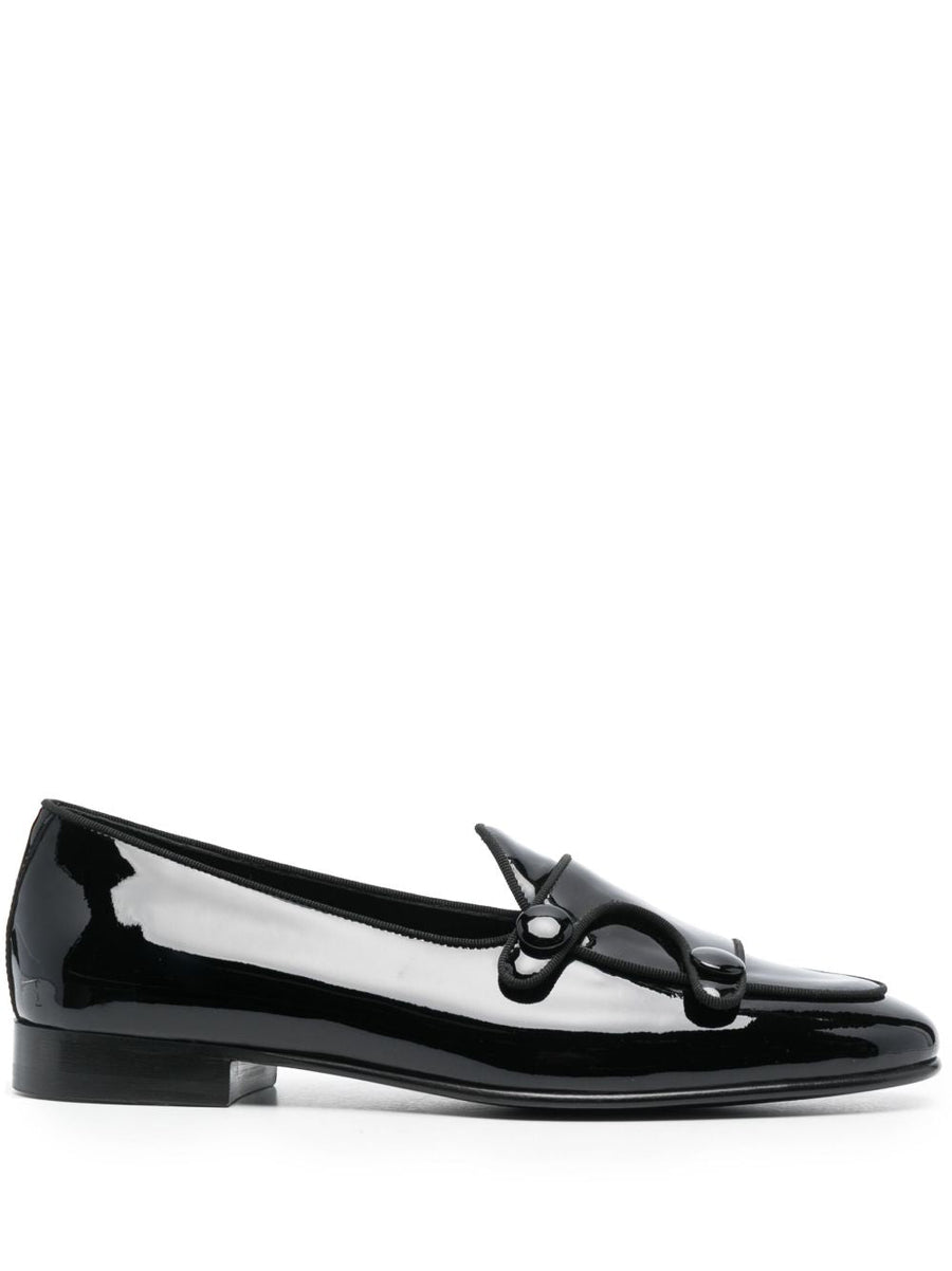 Loafers Almond Toe Black Leather